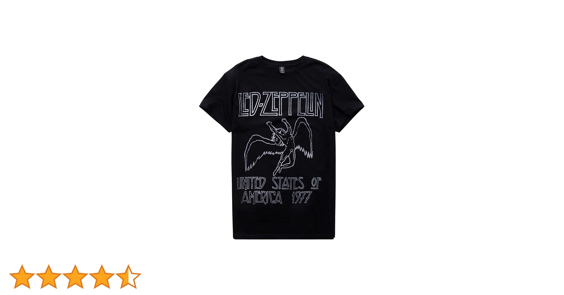 LED ZEPPELIN 1977年アメリカツアーTシャツ Hot Topic Led Zeppelin 1977 T-Shirt, Black, Large : Amazon